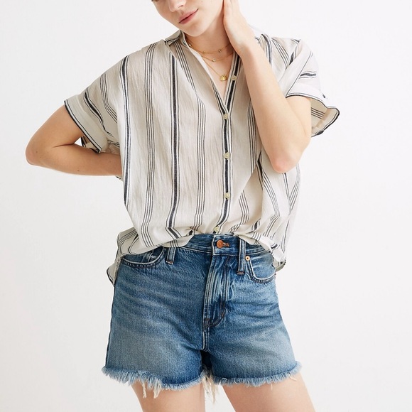 Madewell Central Shirt in Parkman Stripe - size S - Picture 5 of 8